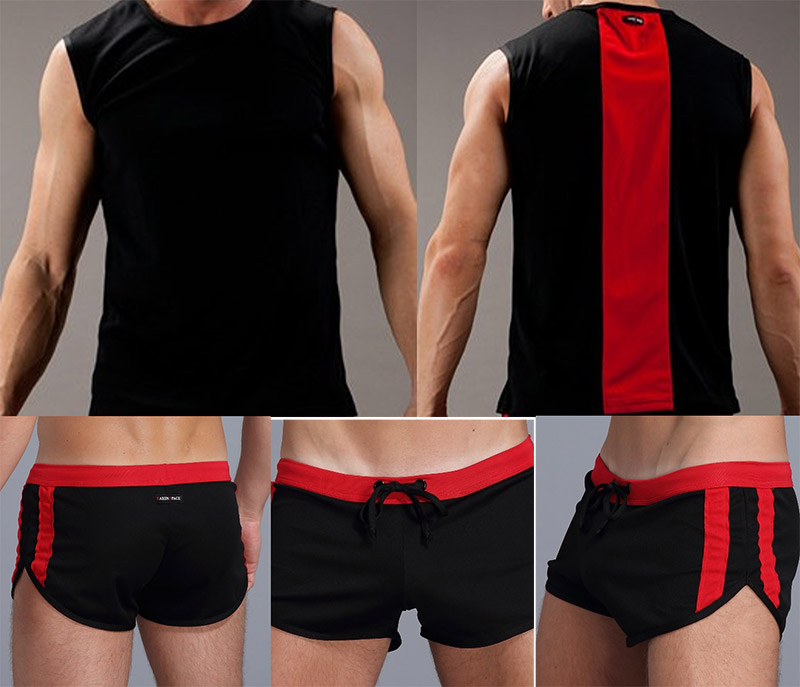 WJ-1915-DKJ-1 REF: 1915-DKJ Swimwear w/ Matching Sleeveless Tee - Image 1